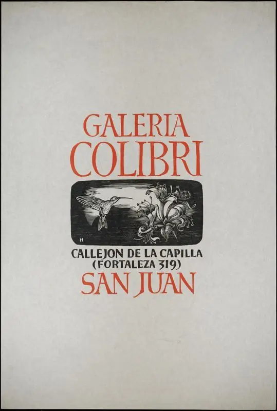 Galeria Colibri Callejon de la Capilla (Fortaleza 319) San Juan by Homar