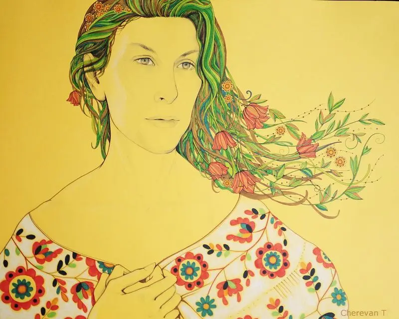 Woman Berehyni͡a - Svitlana Marysik by Cherevan, Tetiana