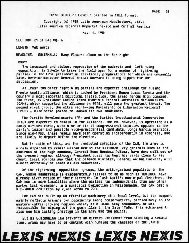 Guatemala: many flowers bloom on the far right by Unknown artist