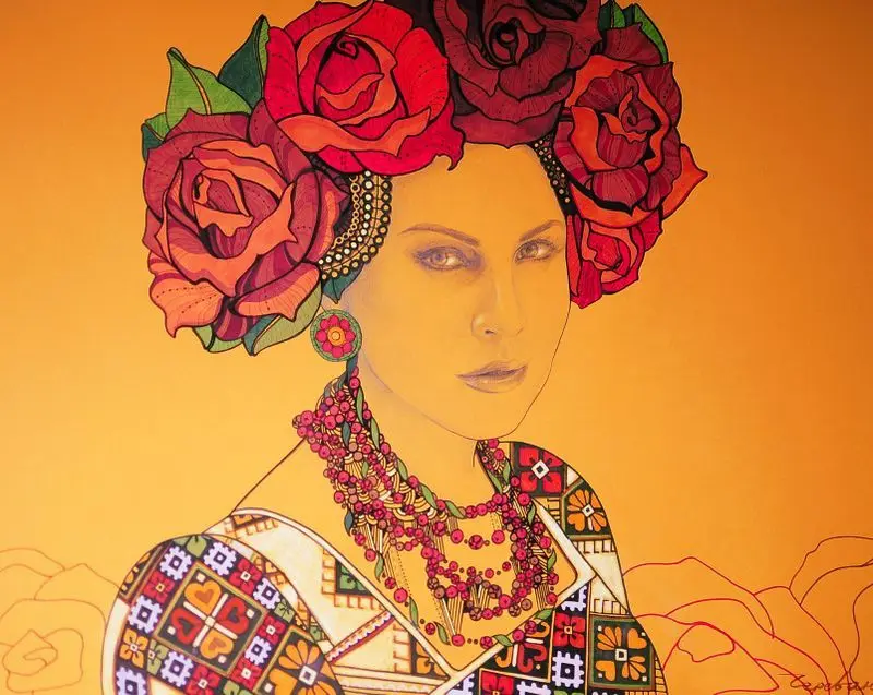 Woman Berehyni͡a - Olga by Cherevan, Tetiana