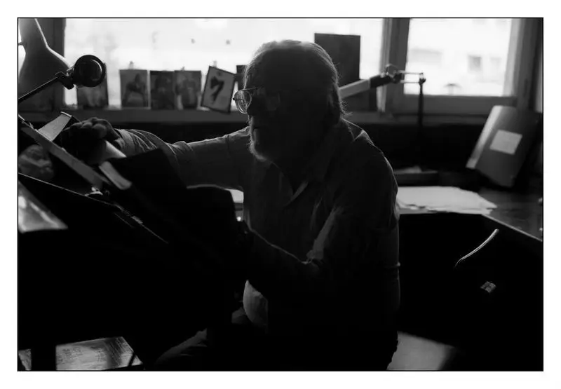 José Donoso photograph by Gabriel Pérez Mardones