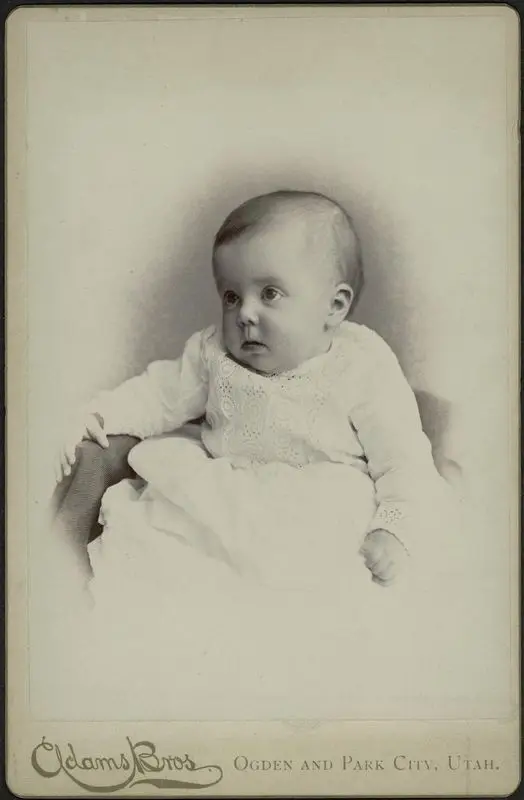 Studio portrait of a baby by Adams Brothers Portrait Landscape Photography (Firm)