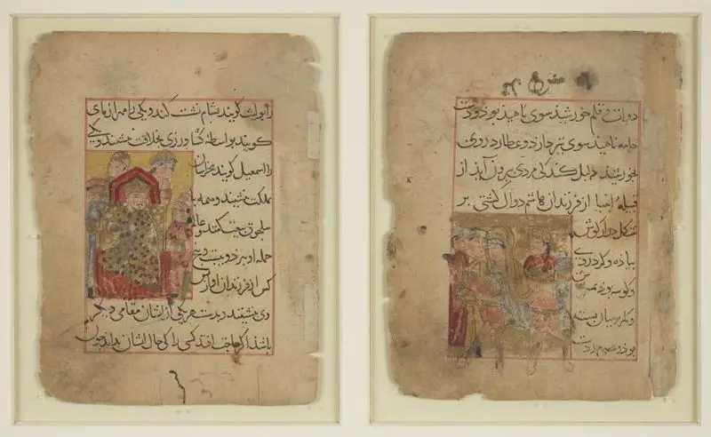 Two miniatures from the Ilkhanid period by Unknown artist