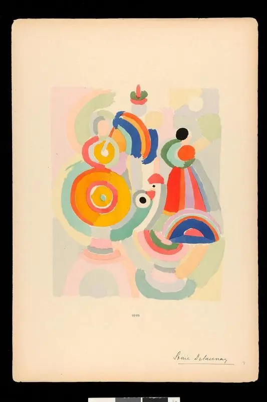 Sonia Delaunay : ses peintures, ses objets, ses tissus simultanés, ses modes / préface d'André Lhote ; poèmes de Cendrars, Delteil, Tzara, Soupault by Delaunay, Sonia