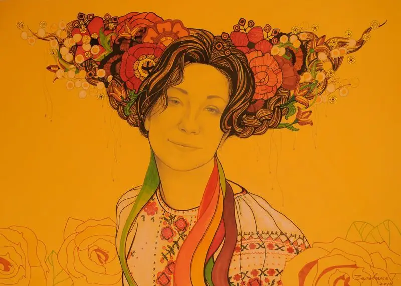 Woman Berehyni͡a - Margaret by Cherevan, Tetiana