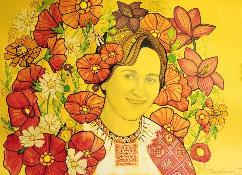 Woman Berehyni͡a - Ludmila by Cherevan, Tetiana