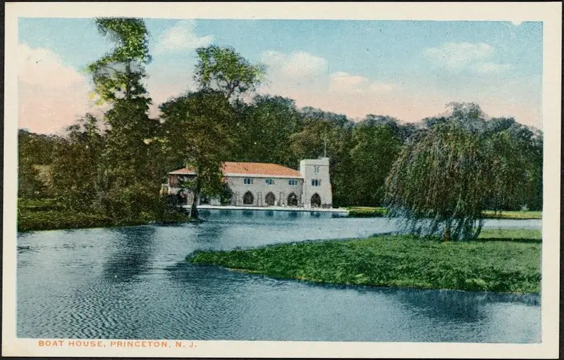 Boat House, Princeton, N. J. by Unknown artist