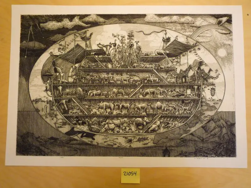 Ark [original artwork] "Ark". by Geisert, Arthur