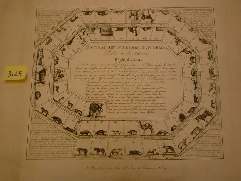 Nouveau jeu d'historie naturelle, dédié à jeunesse. by Unknown artist