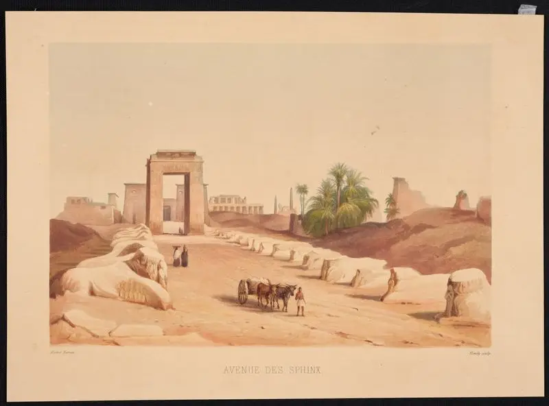 Avenue des Sphinx // [Avenue of the Sphinxes]. by Horeau