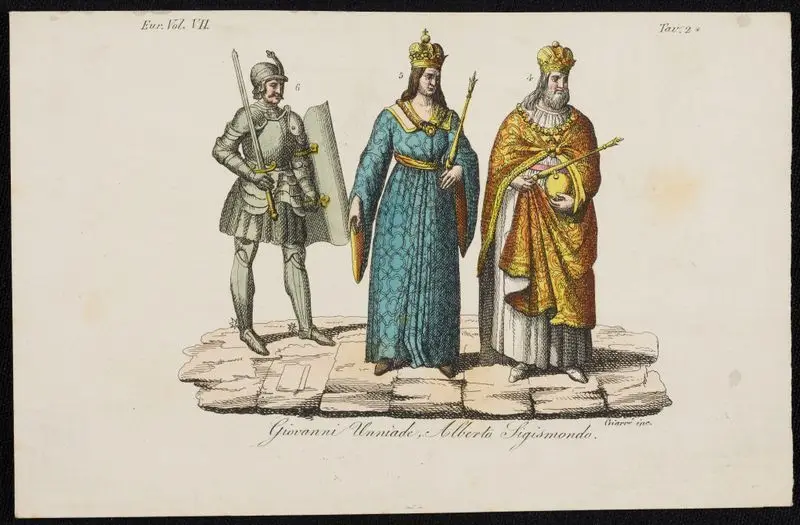 Giovanni Unniade, Alberto Sigismondo. by Giarre, Luigi