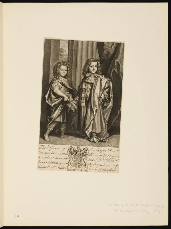 Sons of Charles II & Nell Gwynn by White