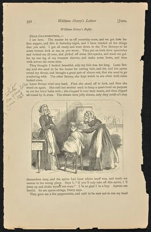 Our young folks, pp. 351-352: William Henry's letters. by White, G.G.