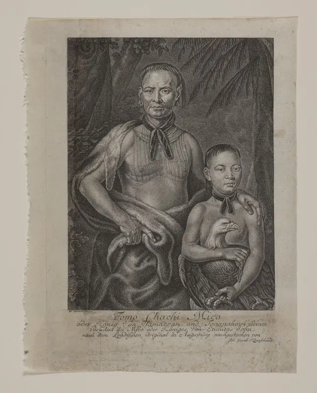 Tomo Chachi Mico / Joh. Jacob Kleinschmidt after W. Verelst. by Verelst, Willem