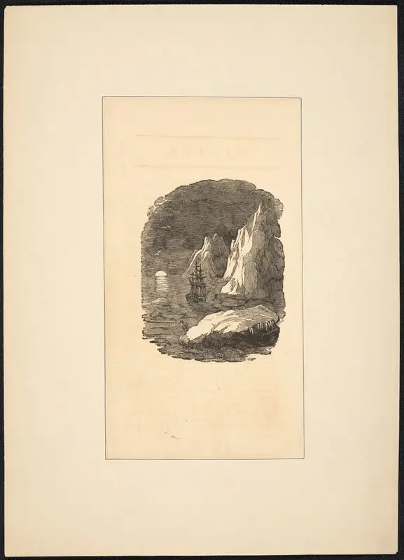 The seasons [Winter: Ship near icebergs]. by Anderson