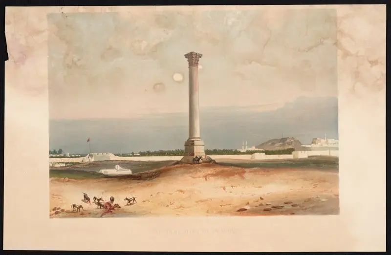 Colonne dite de Pompee // [Pompey's Pillar]. by Horeau
