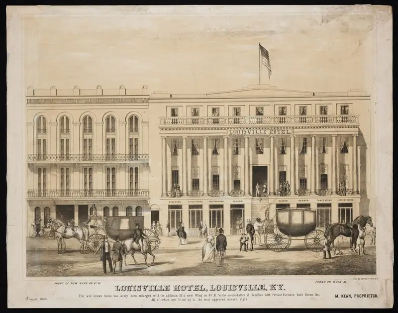 Louisville Hotel, Louisville, Ky., August 1852. by Endicott & Co. (New York, N.Y.)