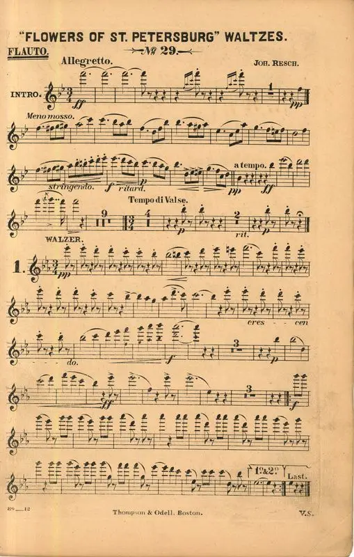 Flowers of St. Petersburg : waltzes by Resch