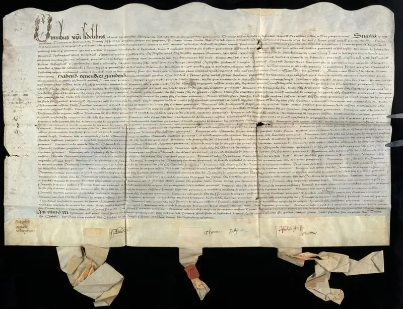 Entail, 1566 October 3, of Redgrave Hall property to Sir Nicholas Bacon by Unknown artist