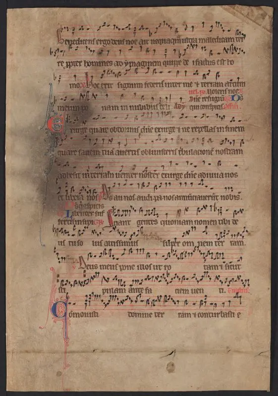 Gradual fragment by Catholic Church
