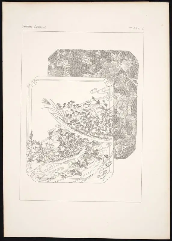 Plate I: Outline drawing. by Gaulard