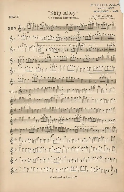 Ship ahoy : a nautical intermezzo by Lusk, Milton