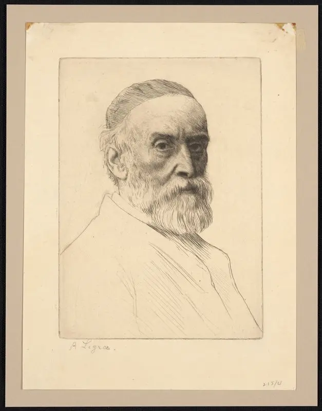 Portrait de G.F. Watts R.A. // [Portrait of G. F. Watts R.A.]. by Legros