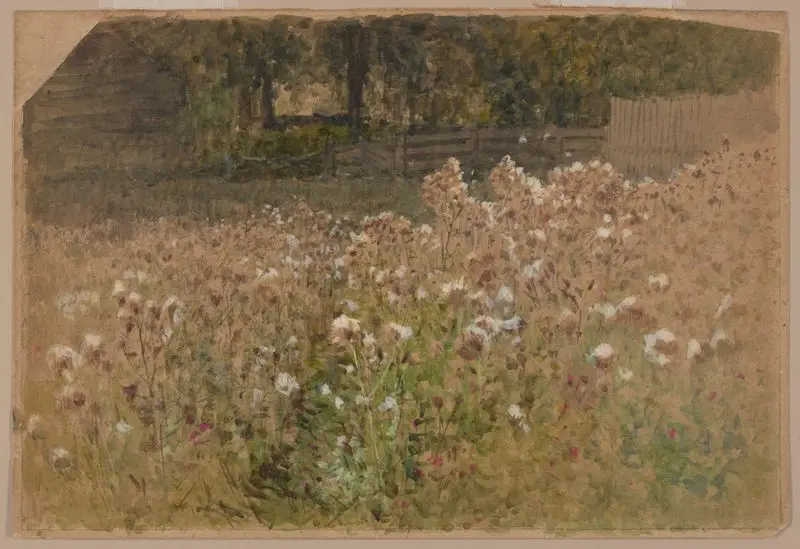 Flowers in field. by Bellows, A. F. (Albert Fitch), 1829-1883