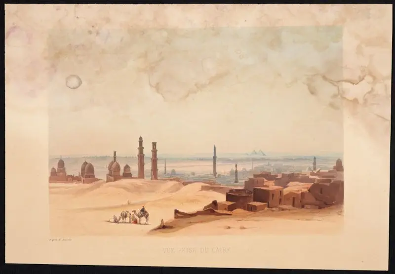 Vue prise du Caire // [View from Cairo]. by Horeau