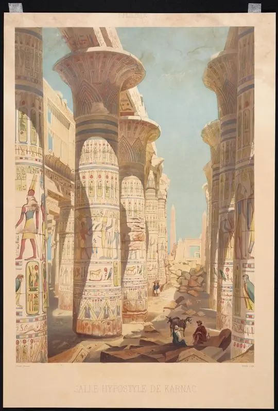 Salle hypostyle de Karnac // [Pillared hall of Karnak]. by Horeau