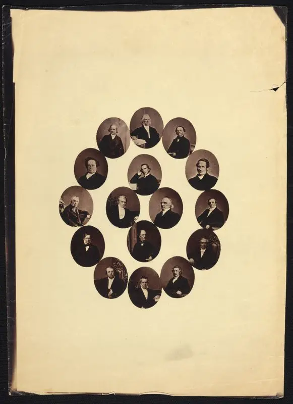 Composite portrait of 16 men, copy 2 by Lock & Whitfield