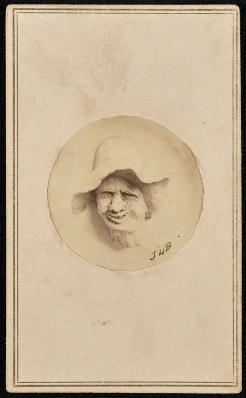 Old Sod [carte-de-visite of a stoneware folk art sculpture] / J. P. Ball. by Ball, James Presley, 1825-1904