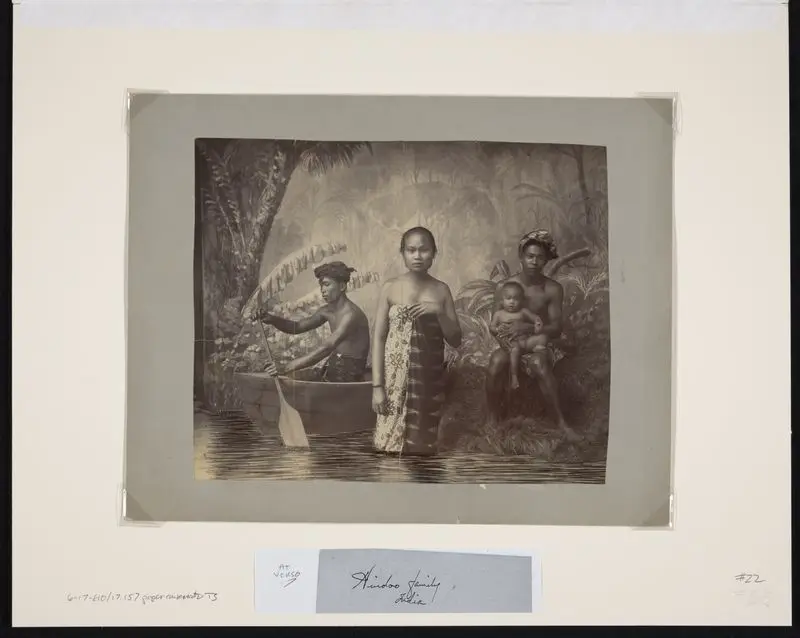 Huidoo family, India. by Unknown artist