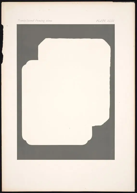 Plate XLIII: Twenty-second printing alone. by Gaulard