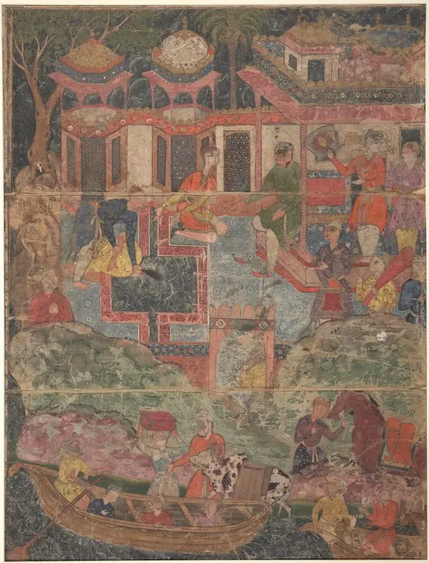 Scene from the Ḥamzahʹnāmah by Unknown artist