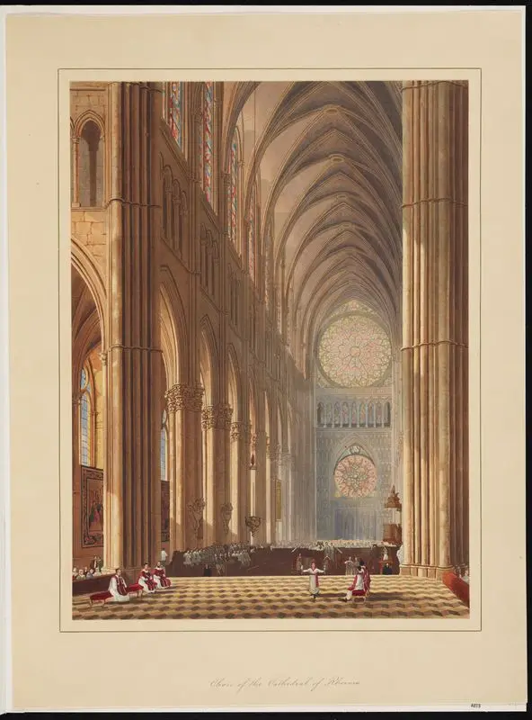 Choir of the Cathedral of Reims. by Wild