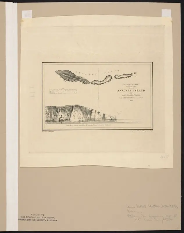 Sketch of Anacapa Island. by Whistler, James McNeill, 1834-1903