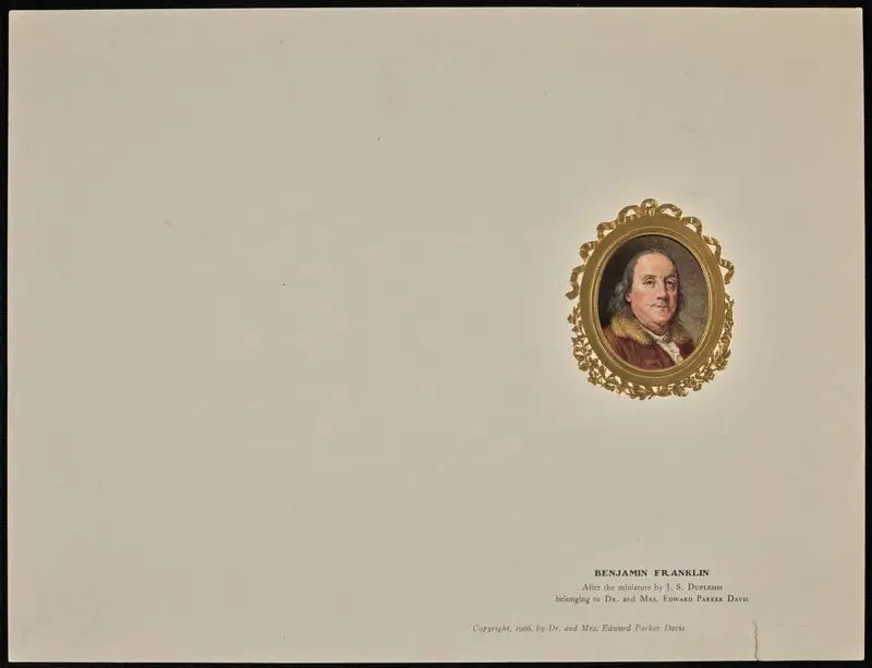 Benjamin Franklin. by Duplessis, Joseph Siffred, 1725-1802
