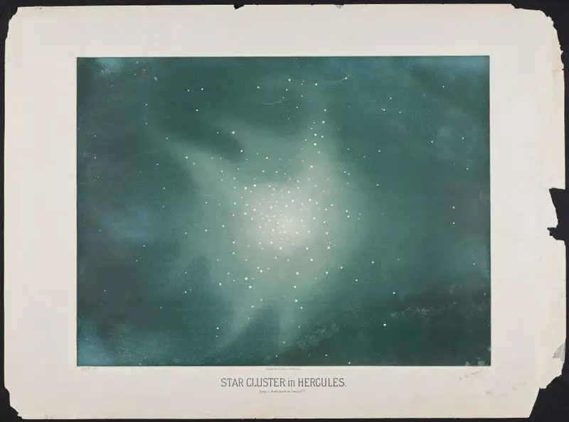 Star cluster in Hercules. by Trouvelot, Etienne Leopold,