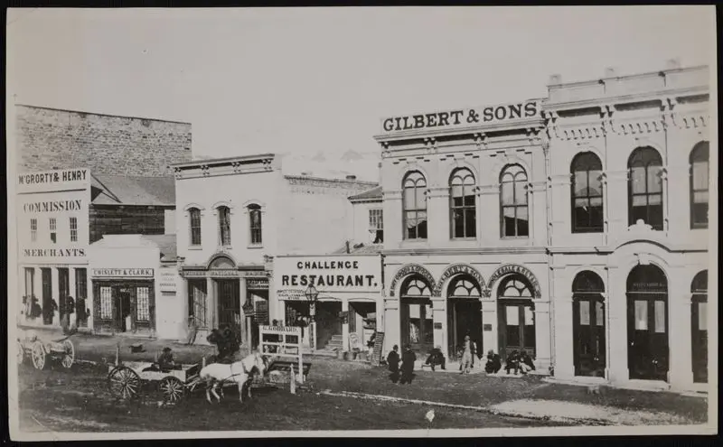 Bird's-eye view of Gilbert & Sons, on Main Street, Salt Lake City by Unknown artist
