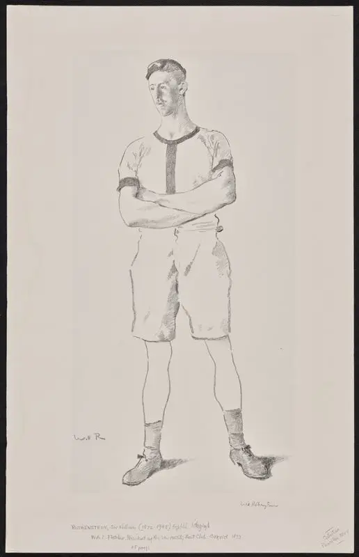 W.A.L. Fletcher, President of the University Boat Club, Oxford. by Rothenstein