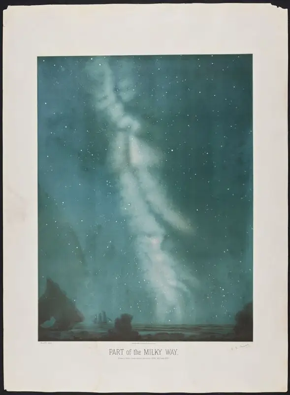 Part of the Milky Way. by Trouvelot, Etienne Leopold,