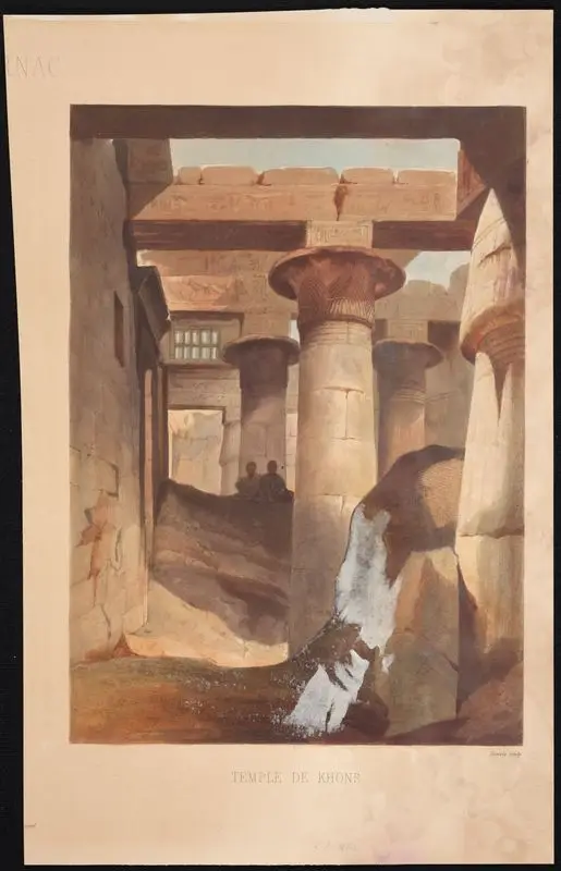 Temple de Khons [Vertical view] // [Temple of Khonsu]. by Horeau