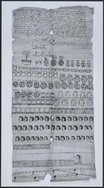 Tributes of Tzintzuntzan and Tlalpujava : manuscript, 1542-1552. by Unknown artist