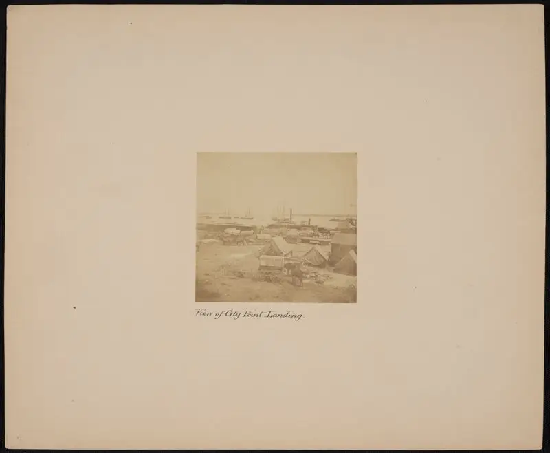 View of City Point Landing. by Brady's National Photographic Portrait Galleries
