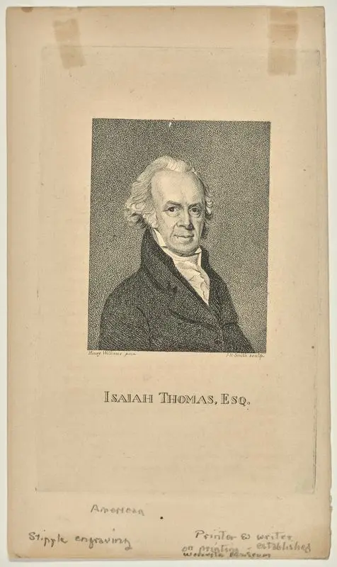 Isaiah Thomas, Esq. by Smith, John Rubens, 1775-1849