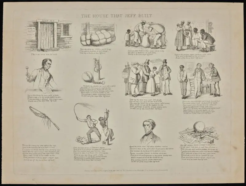 The house that Jeff built. by Johnston, David Claypoole, 1799-1865