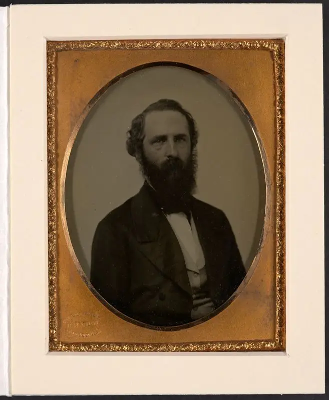Portrait of an unidentified bearded man. by Brady, Mathew B., 1823-1896