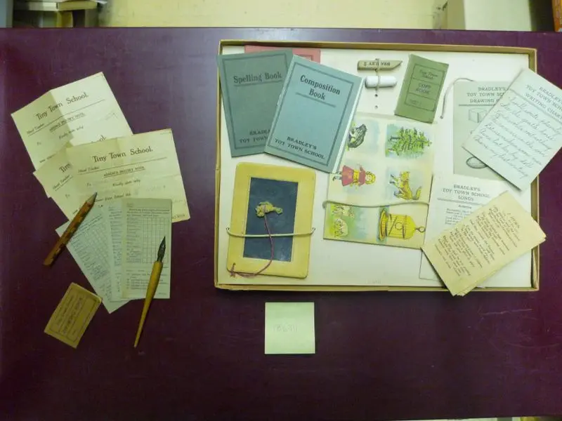 Toy Town School. by Unknown artist