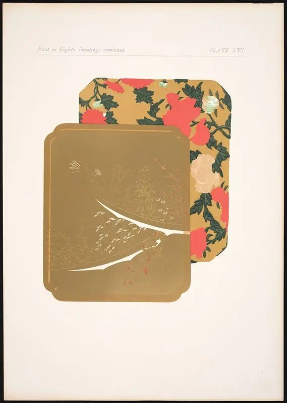 Plate XVI: First to eighth printings combined. by Gaulard